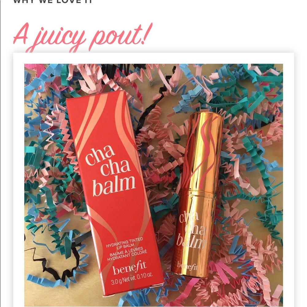 Cha cha balm benefit new in box mini travel